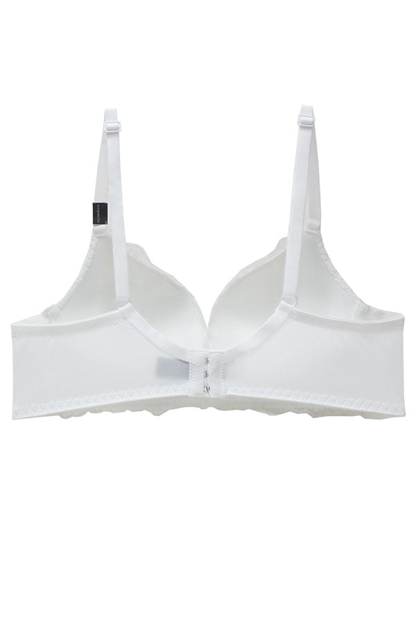 78319 12 Pieces Floral Lace Design, Adjustable Straps, Comfortable Fit Wire-Free B C Cup Bra