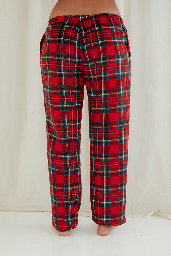 Lady Plaid Fleece Pants
