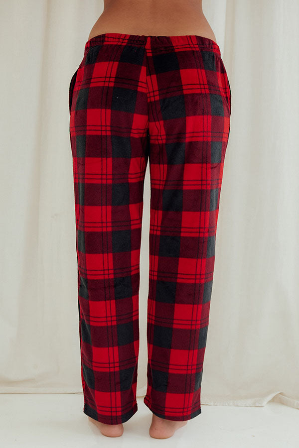 Lady Plaid Fleece Pants
