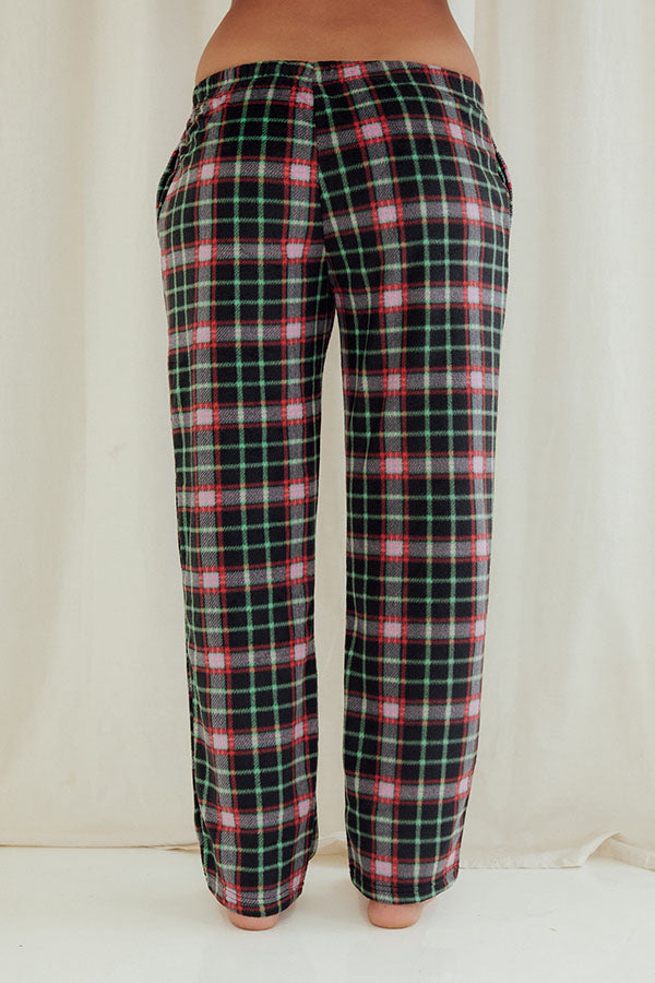 Lady Plaid Fleece Pants