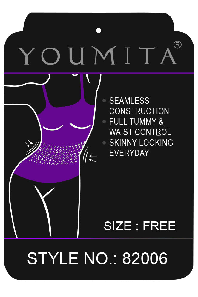 82006 6 Piece Full Tummy & Waist Control Seamless Shaping Camisole