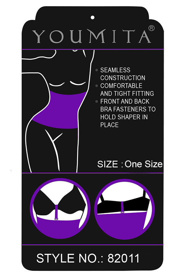 82011 6 Piece Comfortable Slimming Fit with Bra Fasteners Seamless Waist Body Shaper