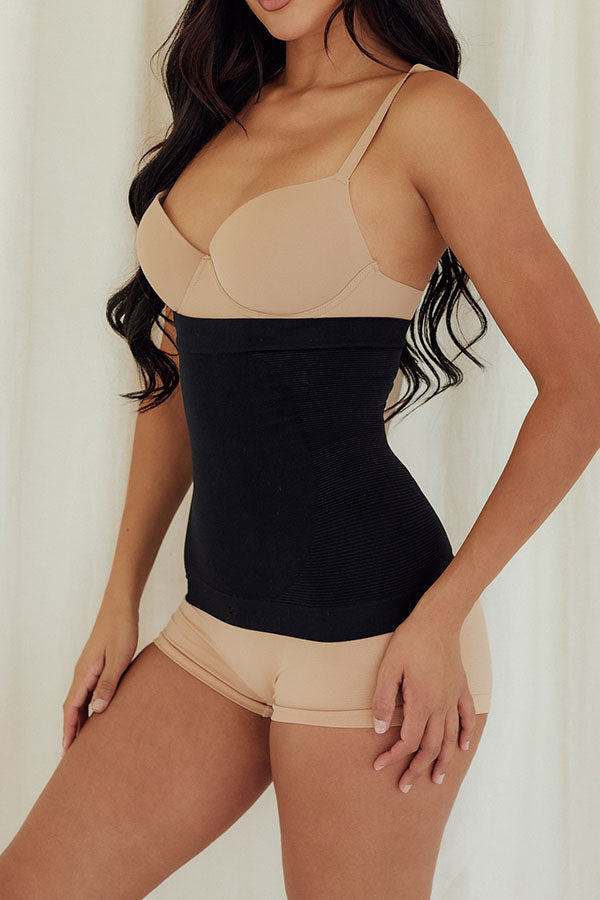 82011 6 Piece Comfortable Slimming Fit with Bra Fasteners Seamless Waist Body Shaper