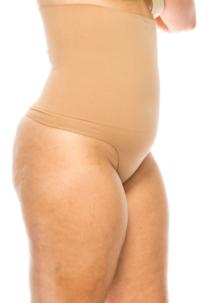 82016 6 Piece Anti-Roll Shaper with Bra Fasteners Firm Control Waist Nipper