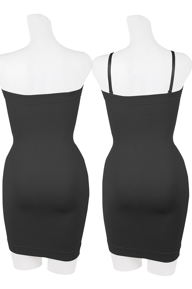 82081 6 Piece No-Roll Waistband, Removable Pads Firm Tummy Control Shapewear