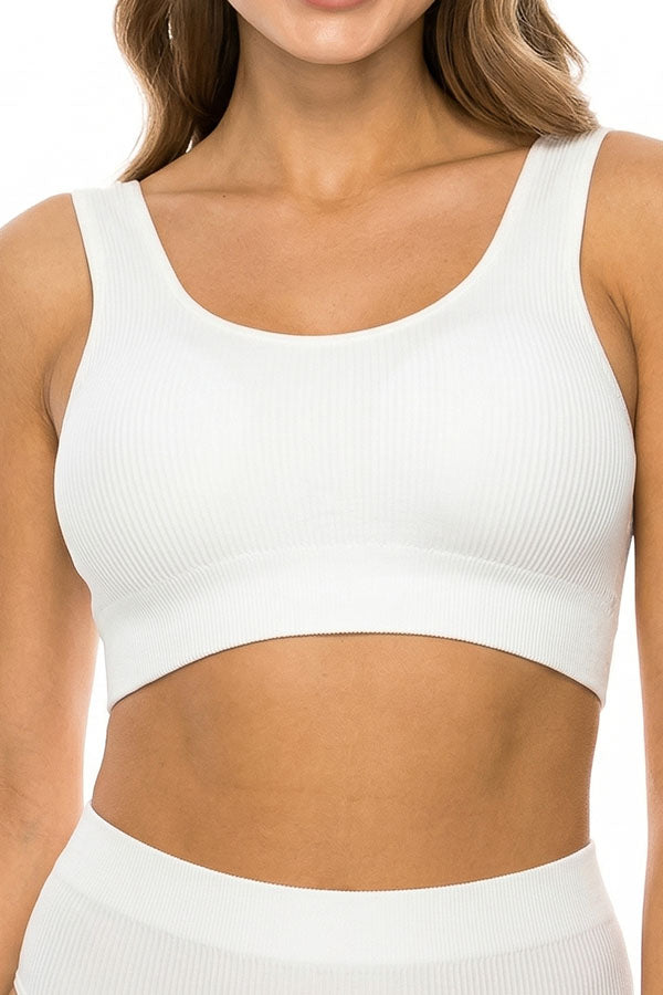 82120 6 Piece Adjustable Removable Pads | Nylon/Spandex Bralette