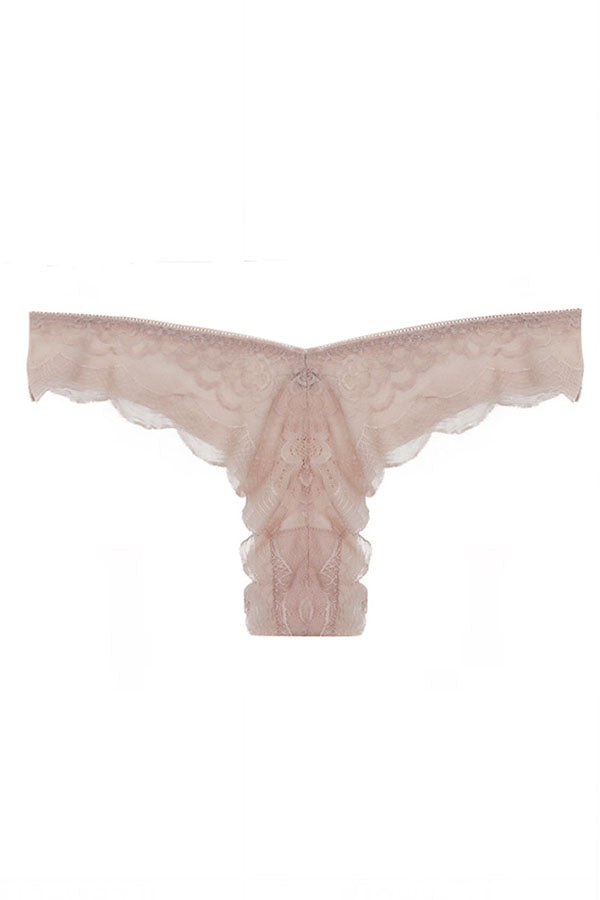 89132 Women’s Lace Thong Panties 12 Pack Soft Stretch Floral Lace, Elastic Waistband