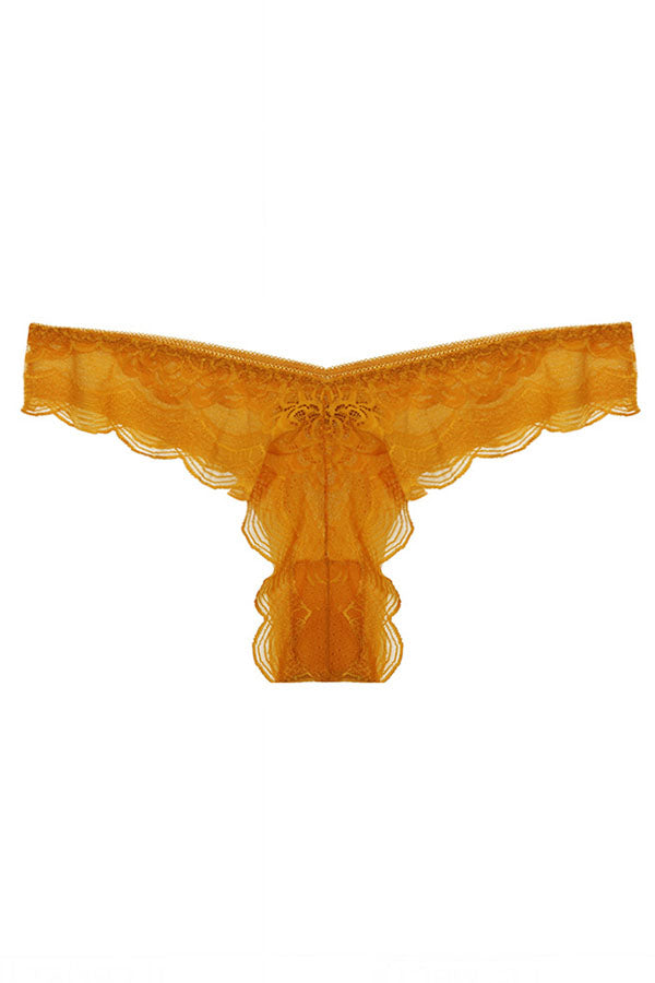 89132 Women’s Lace Thong Panties 12 Pack Soft Stretch Floral Lace, Elastic Waistband
