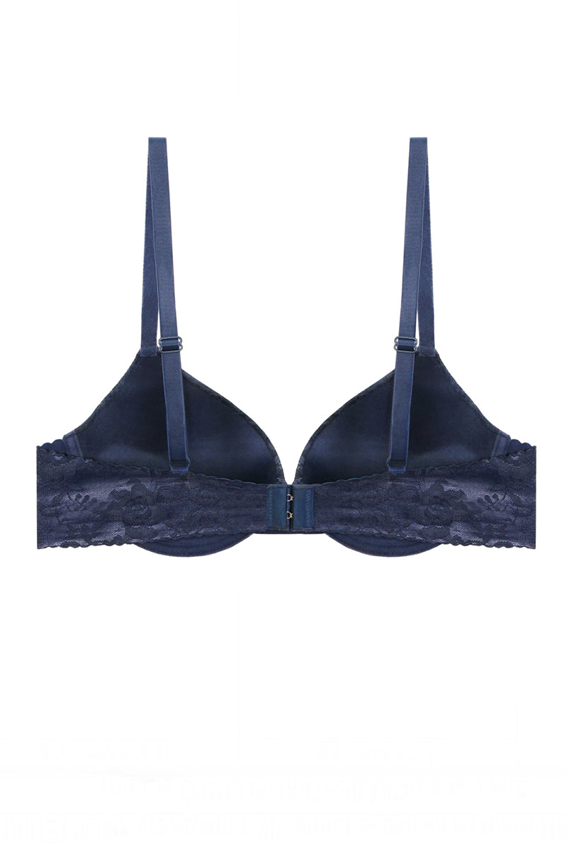 89144 12 Piece Lightly Padded Lace Bra with Underwire – B/C Cup, Adjustable Straps