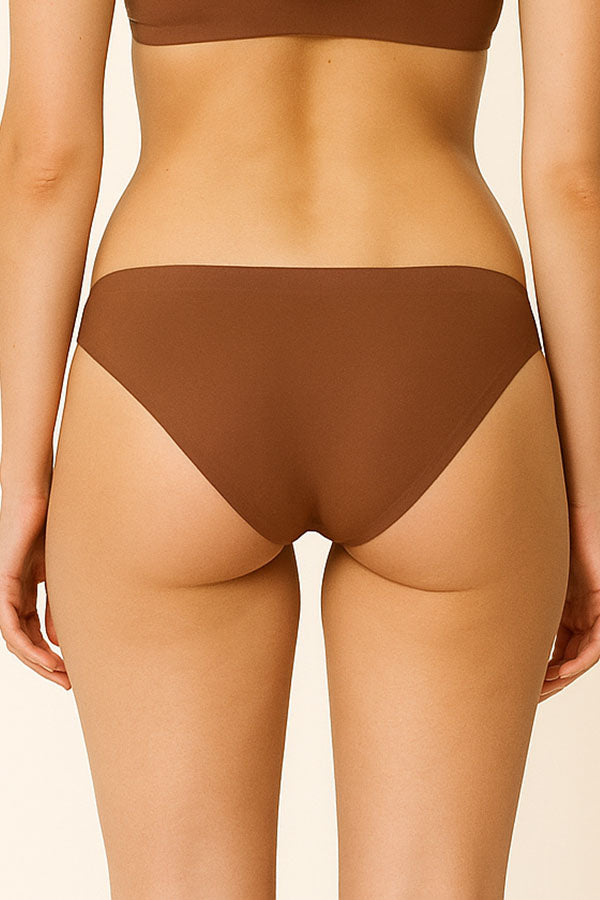 89159 6 Piece Comfortable Invisible Underwear Solid Seamless Laser Cut Panty C02