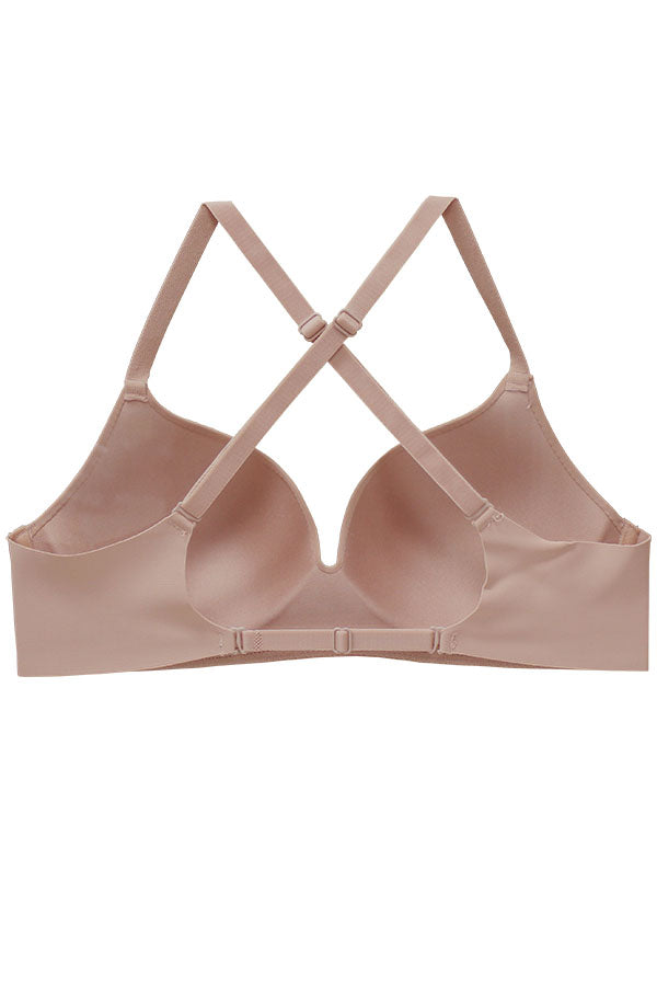 89322 12 Pieces Criss Cross Back, Adjustable Straps, Soft Polyamide Blend Wire Free Bra – B/C Cup