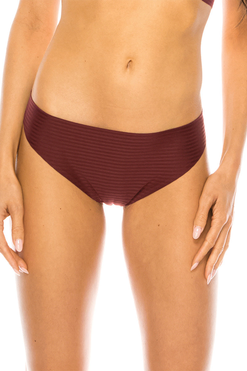 89332 6 Piece Seamless Comfort Solid Laser Cut Thong C01