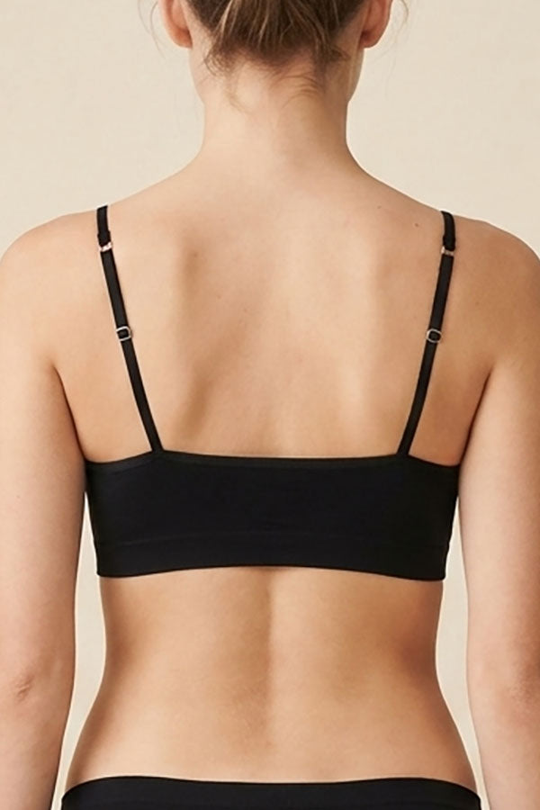 8998 6 Piece Extra Padding, Ruched Center, Bow Ribbon Junior Microfiber Seamless Bra C01