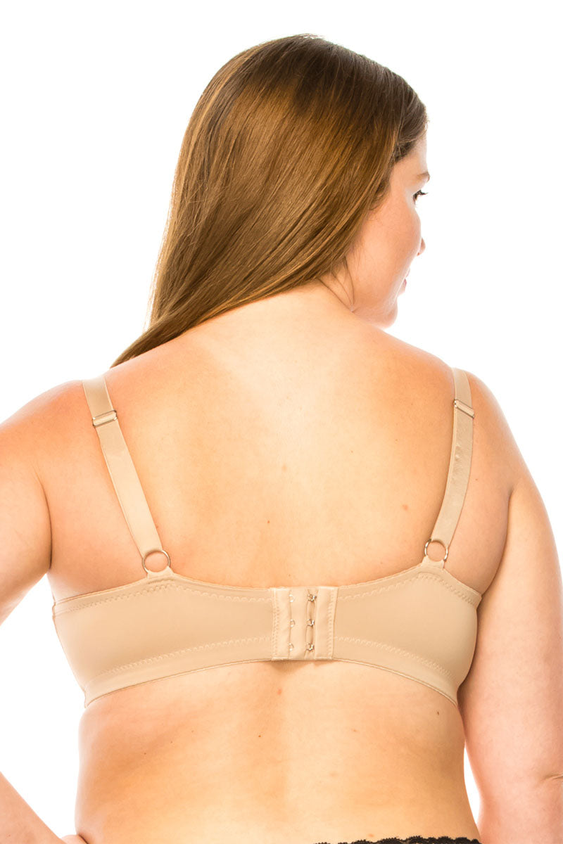 90030 6 Piece Solid Coverage Push-Up Bra D-DD Cup C04