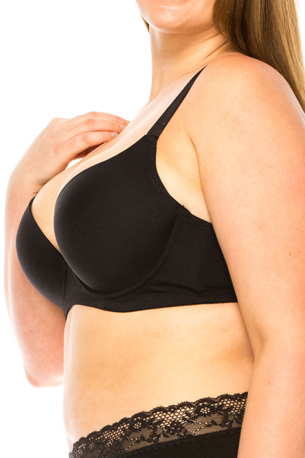 90030 6 Piece Solid Coverage Push-Up Bra D-DD Cup C04