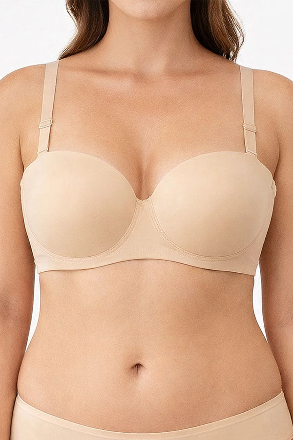 90039 3 Piece Underwire & Adjustable Straps Demi Light Pad Bra – D/DD/DDD Cup