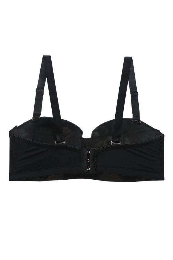 90039 3 Piece Underwire & Adjustable Straps Demi Light Pad Bra – D/DD/DDD Cup