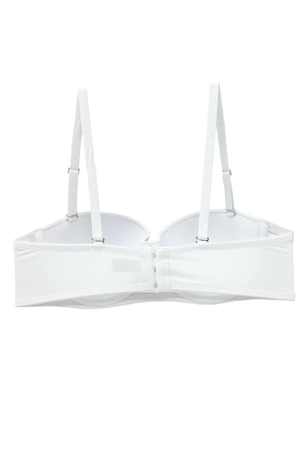 90041 3 Piece Underwire, Adjustable Straps, and Three Hooks Closure Demi Bra BC Cup