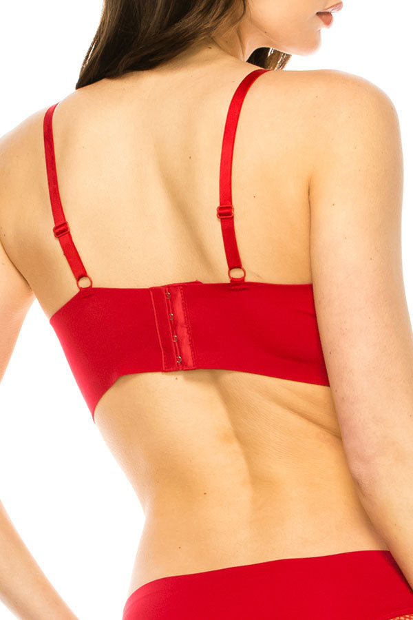 90046 12 Piece Underwire Support, 4-Hook Closure Bra B/C Cup