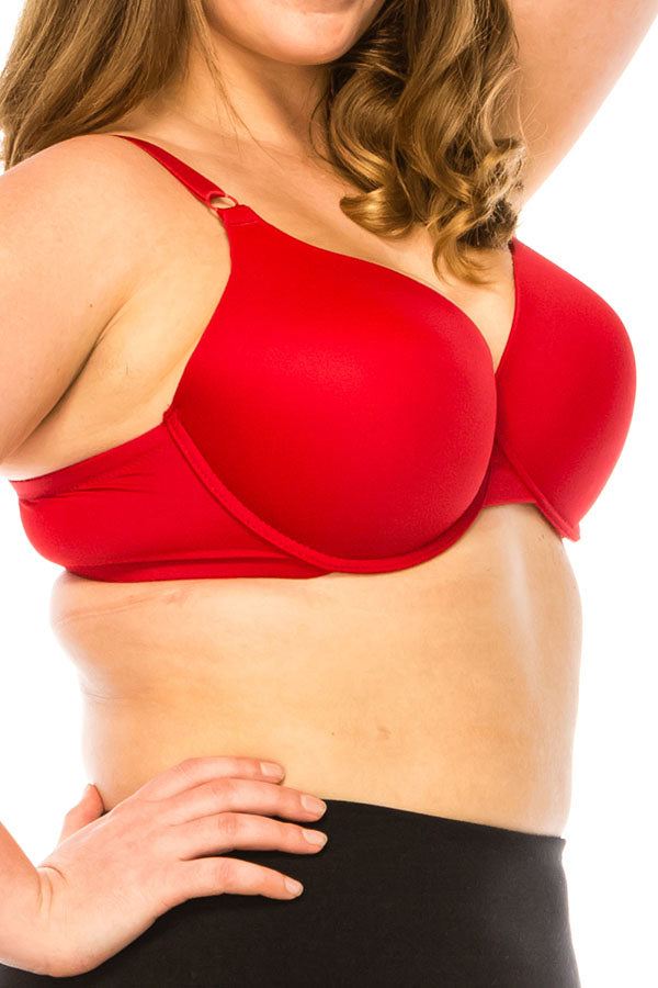 90047 6 Piece Coverage Bra with Underwire B,C,D,DD Cup C01