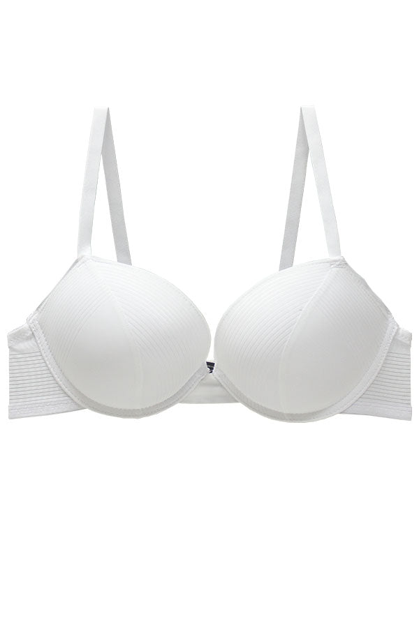 90064 12 Pieces Underwire Support, Adjustable Straps Push-Up B C Cup Bra