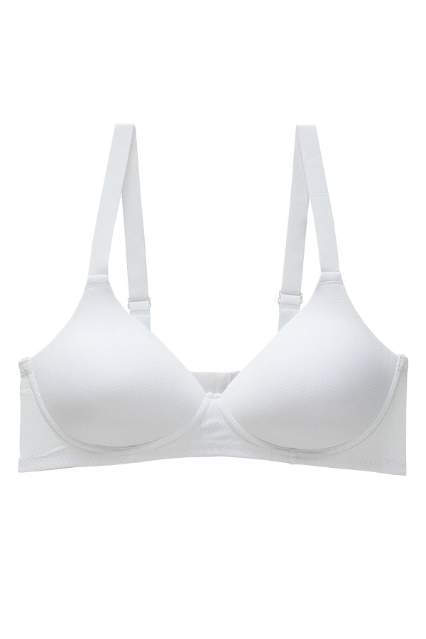 90071 12 Pieces Adjustable Straps & Four Hook Closure Wire-Free D-DD Cup Bra