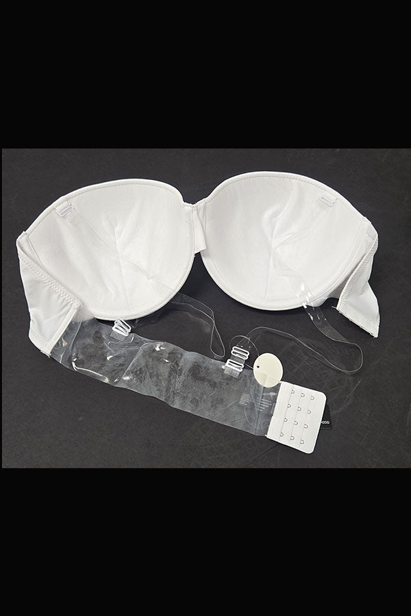 90074 12 Piece Clear Removable Straps, Comfortable Fit Clear Back Strap D DD Cup Bra