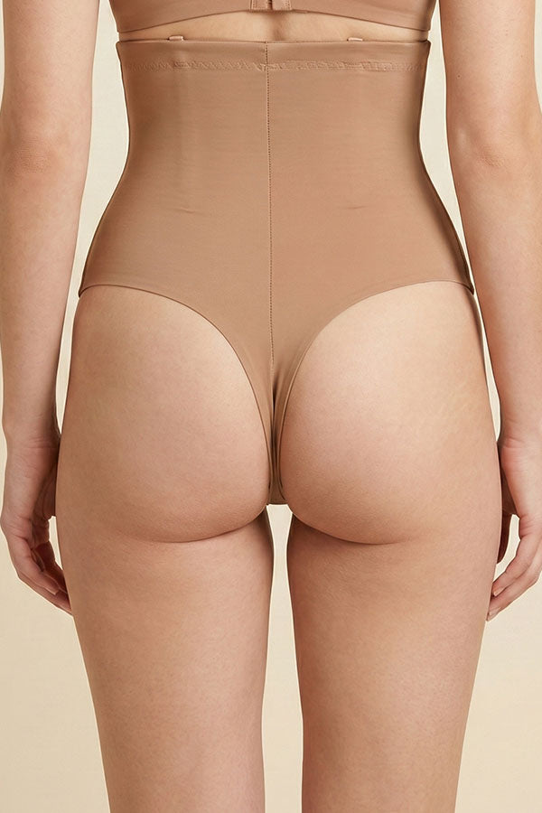 90077 Youmita High Waist Shapewear Thong – 4 Support Bones - 3pcs prepack Wholesale
