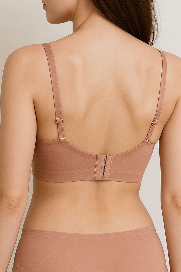 90078 Double Push-Up Bra – Underwire, Laser-Cut Band, B-C Cup, 6-Pack C01