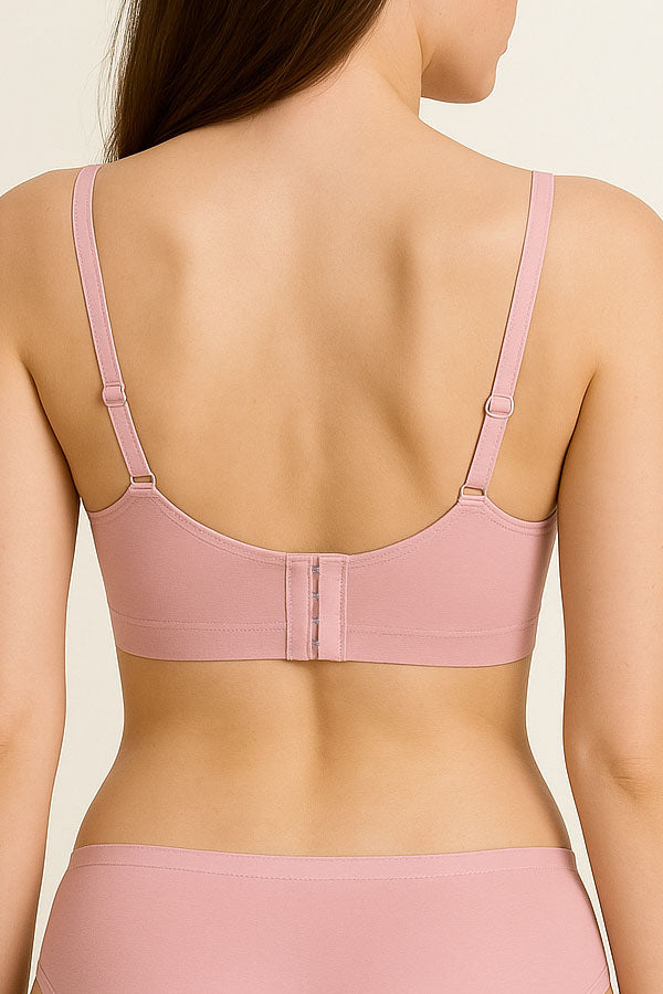 90078 Double Push-Up Bra – Underwire, Laser-Cut Band, B-C Cup, 6-Pack C01