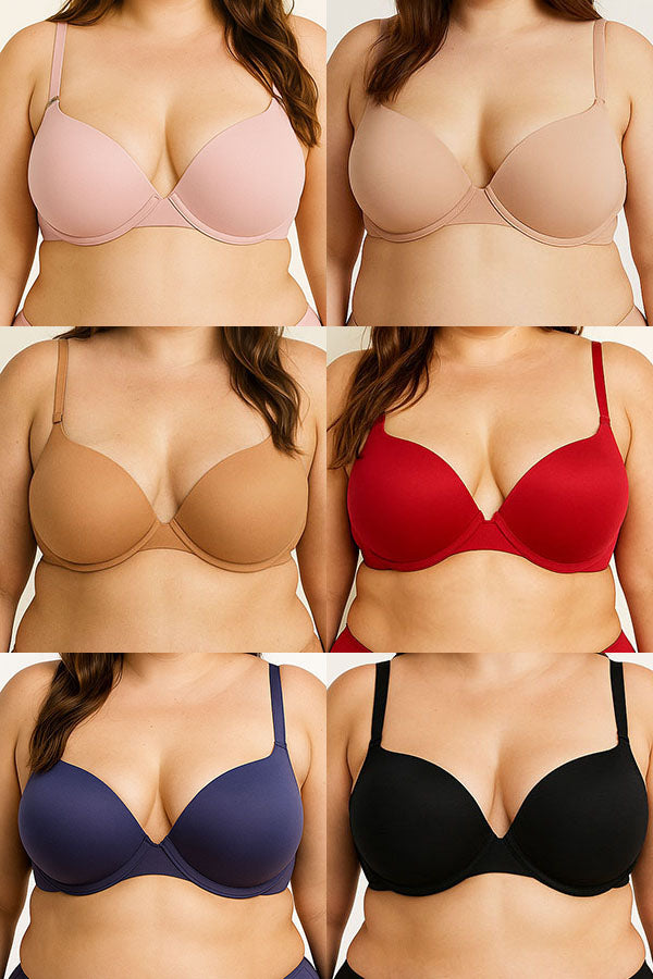 90079 Bra – Underwire, Laser-Cut Band, D-DD Cup, 6-Pack C01