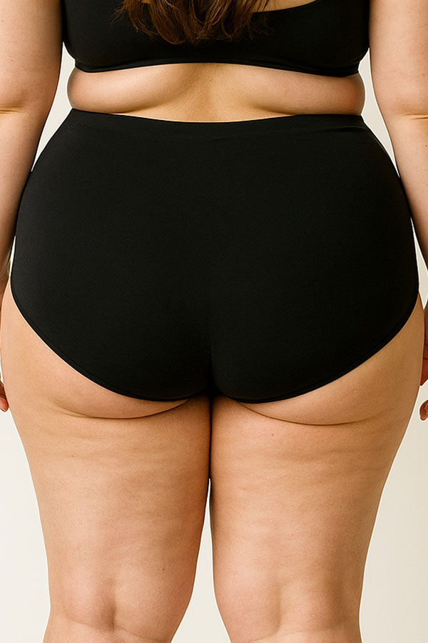 90079 Laser Cut Seamless Panty -Plus Size – 6 Color Pack C01