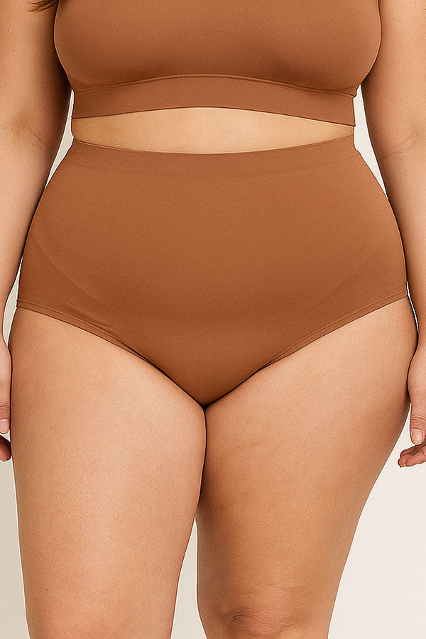 90079 Laser Cut Seamless Panty -Plus Size – 6 Color Pack C01