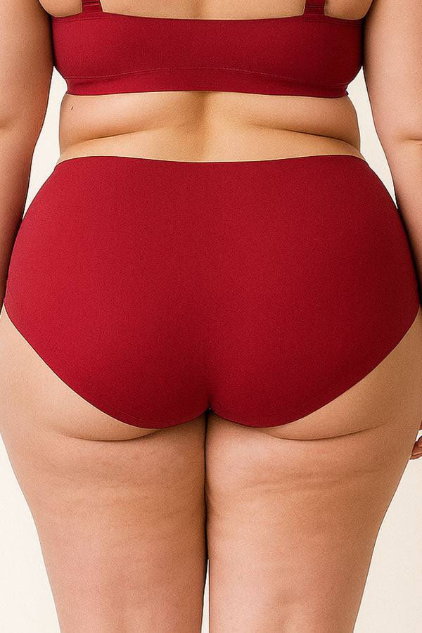 90079 Laser Cut Seamless Panty -Plus Size – 6 Color Pack C01