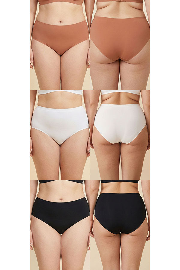 90080 Seamless Laser-Cut Panty – Cotton Blend| 6pcs Wholesale Prepack