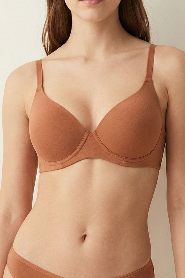 90080 Wire-Free Premium Cotton – 24-Hour Comfort Bra | 3pcs Wholesale Prepack