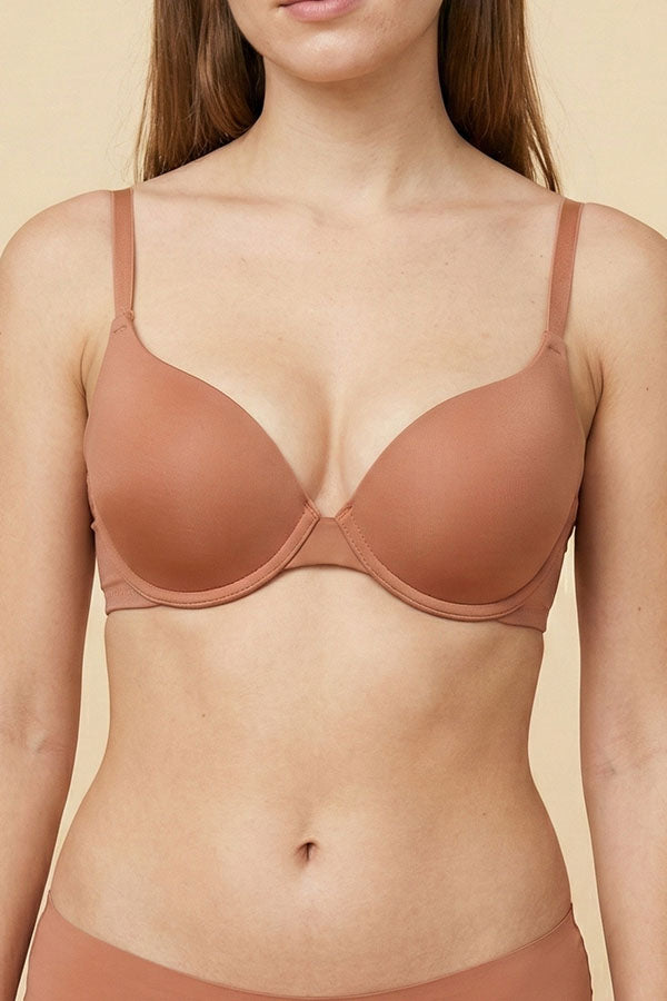 90082 Wholesale Pima Cotton Push Up Wirefree Bra 3-Pack