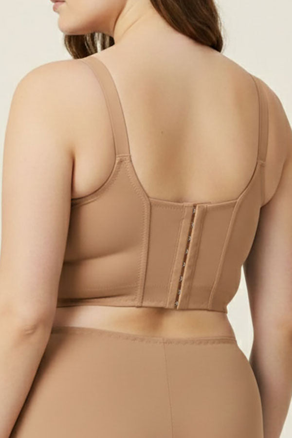 90084 Full Support Underwire Long Line Bra – 8-Hook Back Closure (D DD Cup) | 3pcs Wholesale Prepack