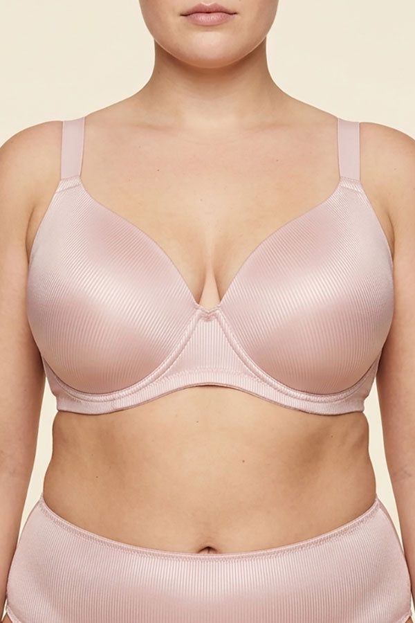 90086 D/DD Cup Satin Wire-Free Bra – Adjustable Straps, 3 Piece Prepack