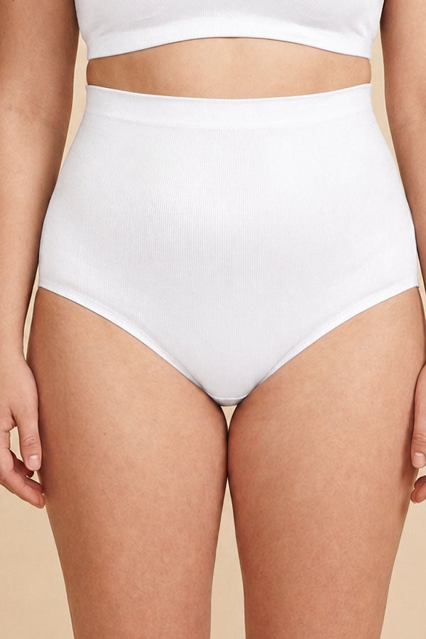 90086 Plus Size Satin High-Waist Laser-Cut Panty - 6 pcs prepack