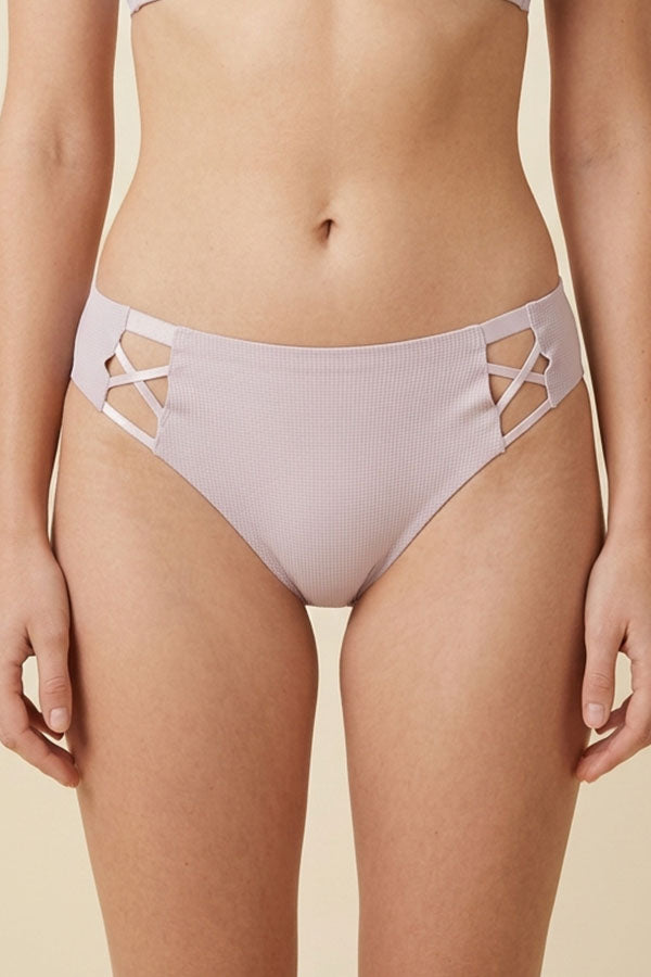 90094 Wholesale Women’s Laser Cut Thong Panties with Crisscross Side Detail – 6PCS Pack