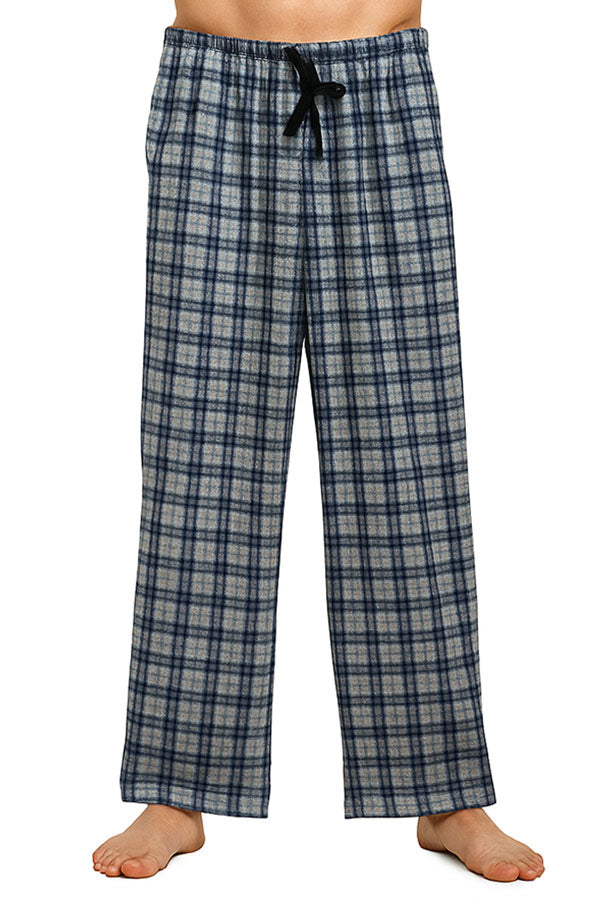 Youmita 6 Pieces Comfortable & Warm Winter Wear Men's Plaid Fleece Pants
