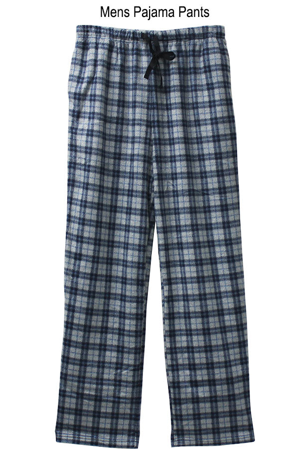 Youmita 6 Pieces Comfortable & Warm Winter Wear Men's Plaid Fleece Pants