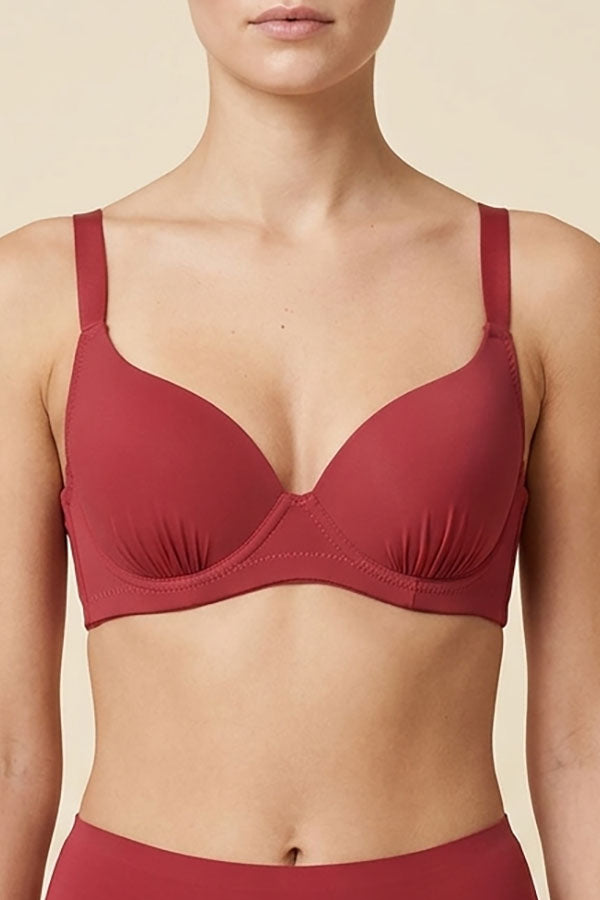 9024 6 Pieces Assorted Colors B/C/D/DD/DDD/F Cup Full Coverage Bra