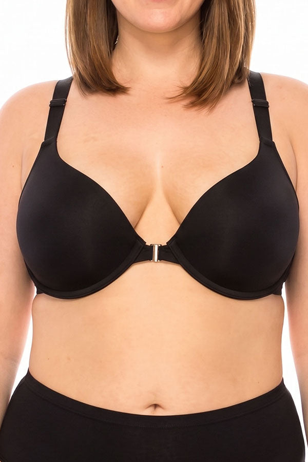 9025 6 Piece Underwire Front Closure Open Front Bra B–DD Cup C01