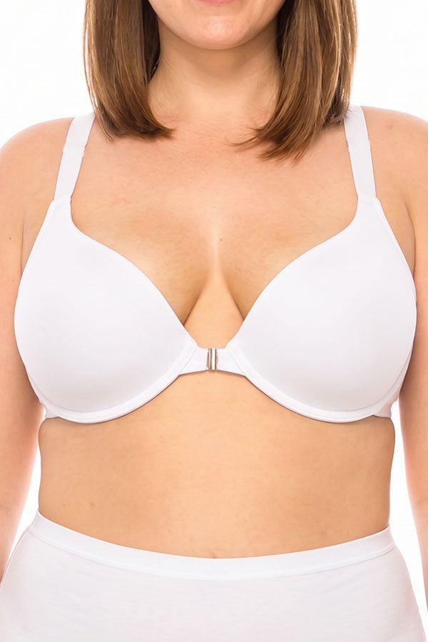 9025 6 Piece Underwire Front Closure Open Front Bra B–DD Cup C01