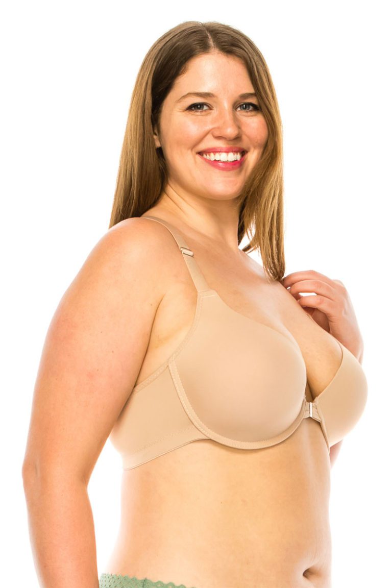 9025 6 Piece Underwire Front Closure Open Front Bra B–DD Cup C01