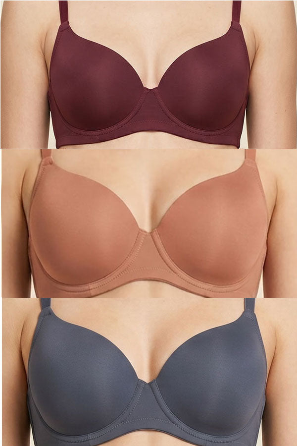 937 Extra Coverage Underwire Bra, Full Support Bra, BC 3pcs Pack-C01