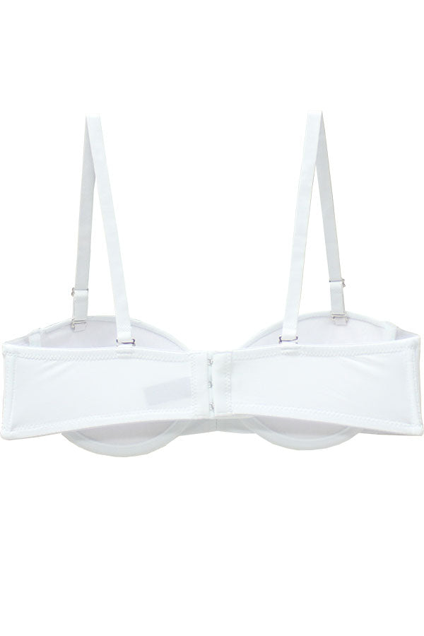 963 3 Pieces Underwire, Adjustable Removable Straps Extreme Push-Up Half Cup A B C Cup Bra