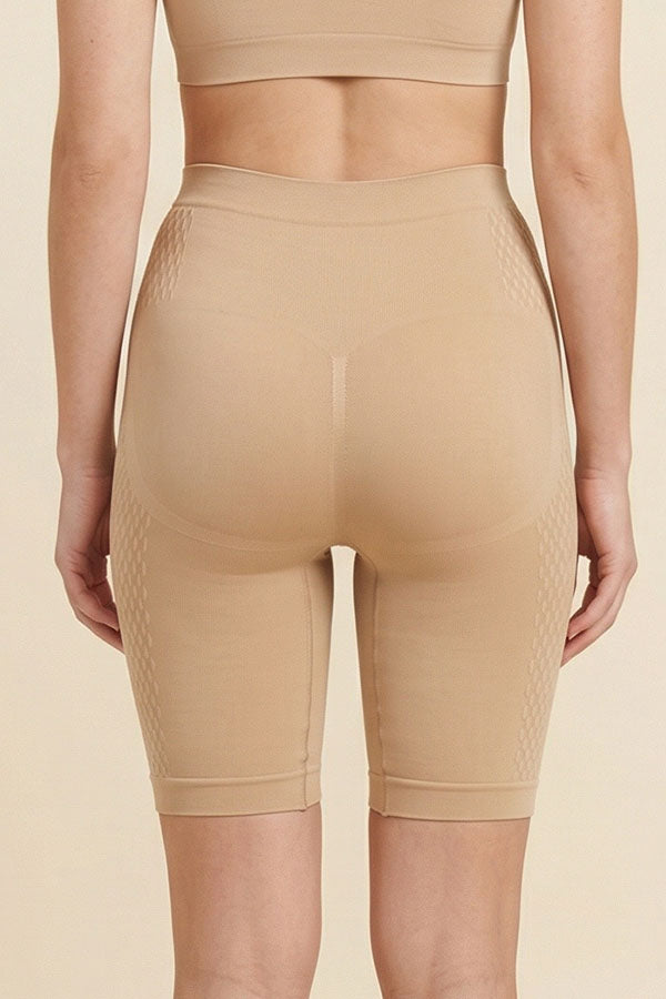 PB4006 Wholesale Paris Blues Shaping Biker Shorts High Waist Tummy Control Thigh Slimming Shorts 6 Hanger Pack (12 pcs)